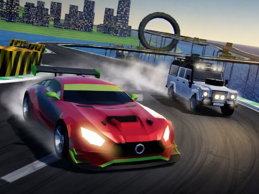 Mega Ramp Stunt Racing 3D key art