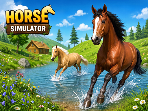 Wild Horse Simulator Racing Games key art